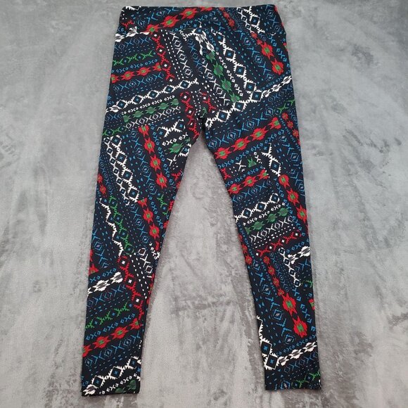 Lot of 3 LuLaRoe Womens Tall & Curvy 2 TC2 Excellent Buttery Soft Leggings Print - Picture 10 of 10